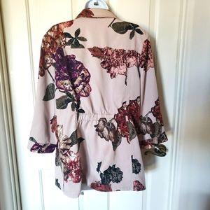 Chico's floral lightweight jacket in size 16